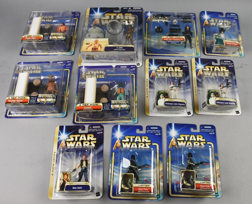 (11) 2002-03 Hasbro Star Wars Action Figures-MOC-NOS (1 of 2)