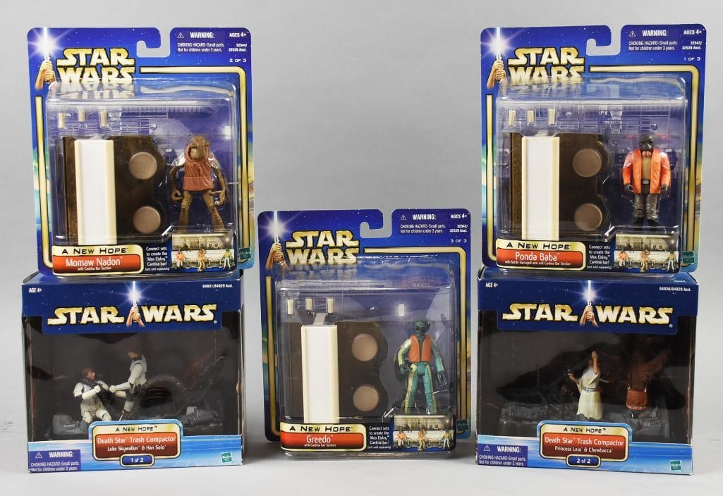(5) 2002 Hasbro Star Wars New Hope Action Figures-MOC-NOS (1 of 2)