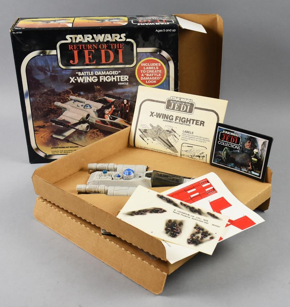 1981 Kenner Star Wars Battle Damaged X-WIng Fighter-MIB: 1981 Kenner Star Wars Return of Jedi Battle Damaged X-WIng Fighter-MIB. Single owner collection from the largest toy collector on the west coast.