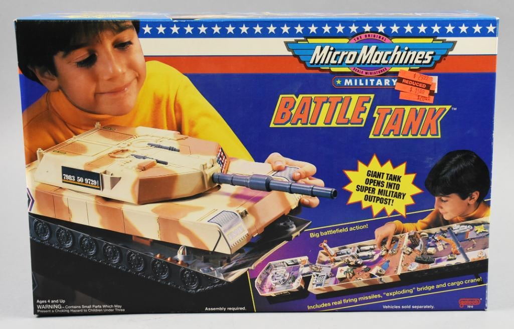 1992 Galoob Battle Tank Micro Machines-MIP-NOS: 1992 Galoob Battle Tank Micro Machines-MIP-NOS. Single owner collection from the largest toy collector on the West Coast.