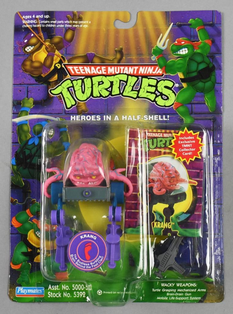1994 Playmates TMNT Krang 82 Back - MOC-NOS: 1994 Playmates Teenage Mutant Ninja Turtles Krang-MOC-NOS. Single owner collection from the largest toy collector on the West Coast.
