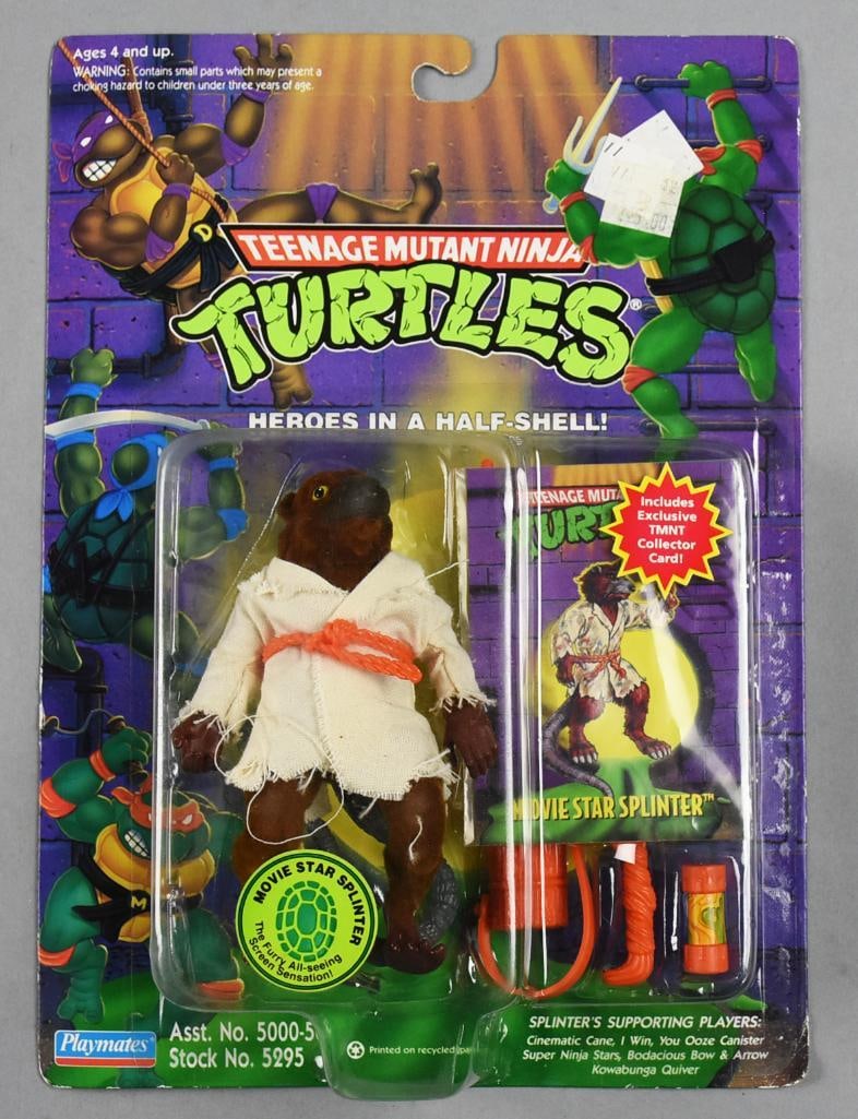 1994 Playmates TMNT Movie Star Splinter 82 Back-MIB-NOS: 1994 Playmates Teenage Mutant Ninja Turtles Movie Star Splinter-MIB-NOS. Single owner collection from the largest toy collector on the West Coast.
