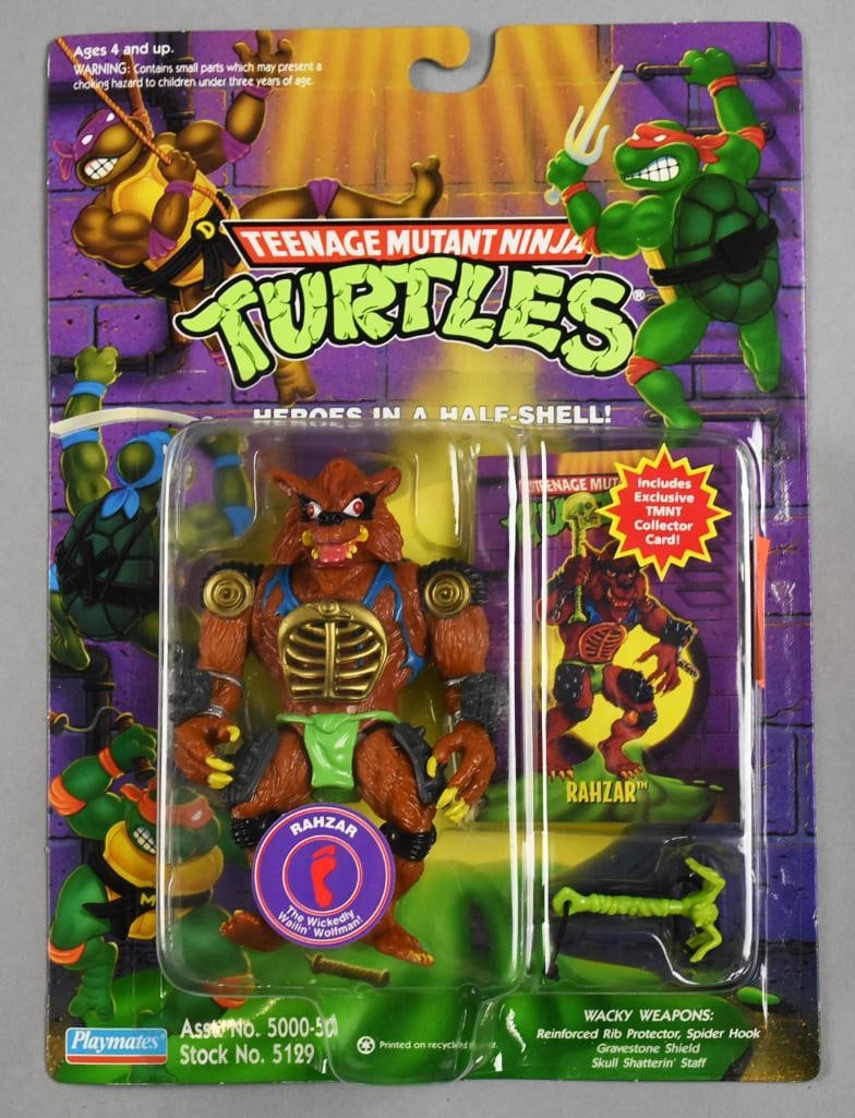 1994 Playmates TMNT Rahzar 82 Back-MOC-NOS: 1994 Playmates Teenage Mutant Ninja Turtles Rahzar-MOC-NOS. Single owner collection from the largest toy collector on the West Coast.