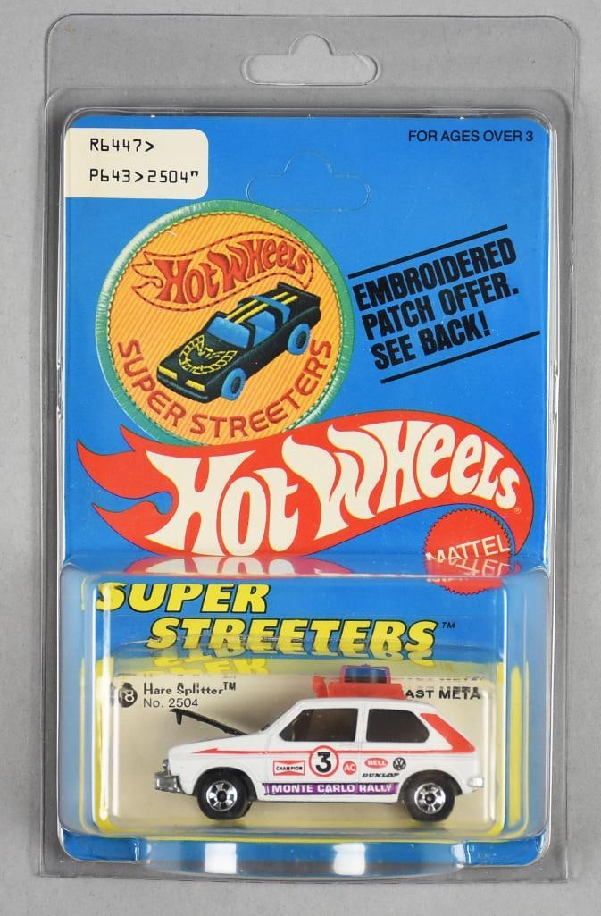 1977 Mattel Hot Wheels Hare Splitter Super Streeters MOC-NOS: 1977 Mattel Hot Wheels Super Streeters MOC-NOS. Contains Hare Splitter. Single owner collection from the largest toy collector on the West Coast.