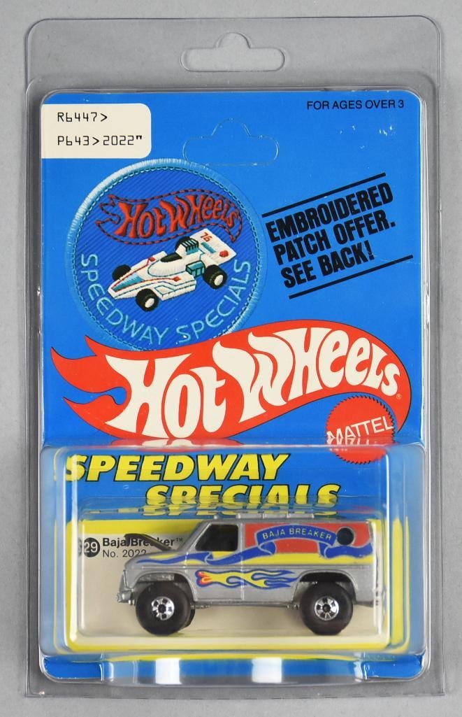 1977 Mattel Hot Wheels Baja Breaker Speedway Special MOC-NOS: 1977 Mattel Hot Wheels Speedway Special MOC-NOS. Contains Baja Breaker. Single owner collection from the largest toy collector on the West Coast.