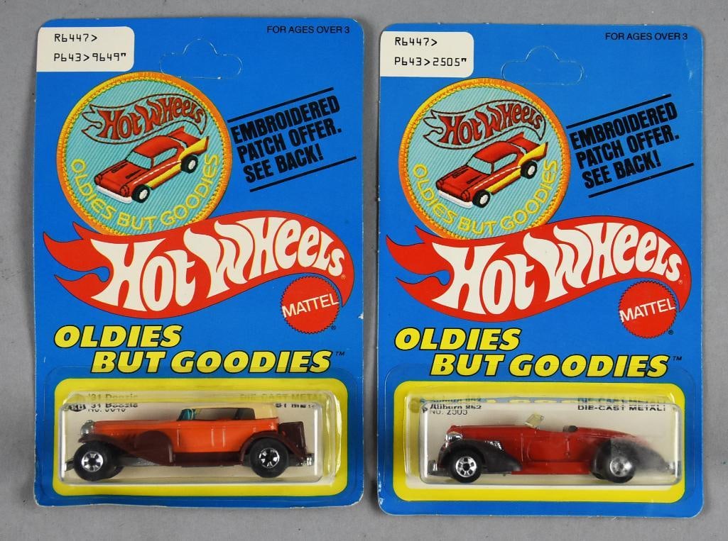 1977 Mattel Hot Wheels '31 Doozie & Auburn-Unpunched-NOS: 1977 Mattel Hot Wheels '31 Doozie & Auburn-Unpunched-NOS. Single owner collection from the largest toy collector on the West Coast.