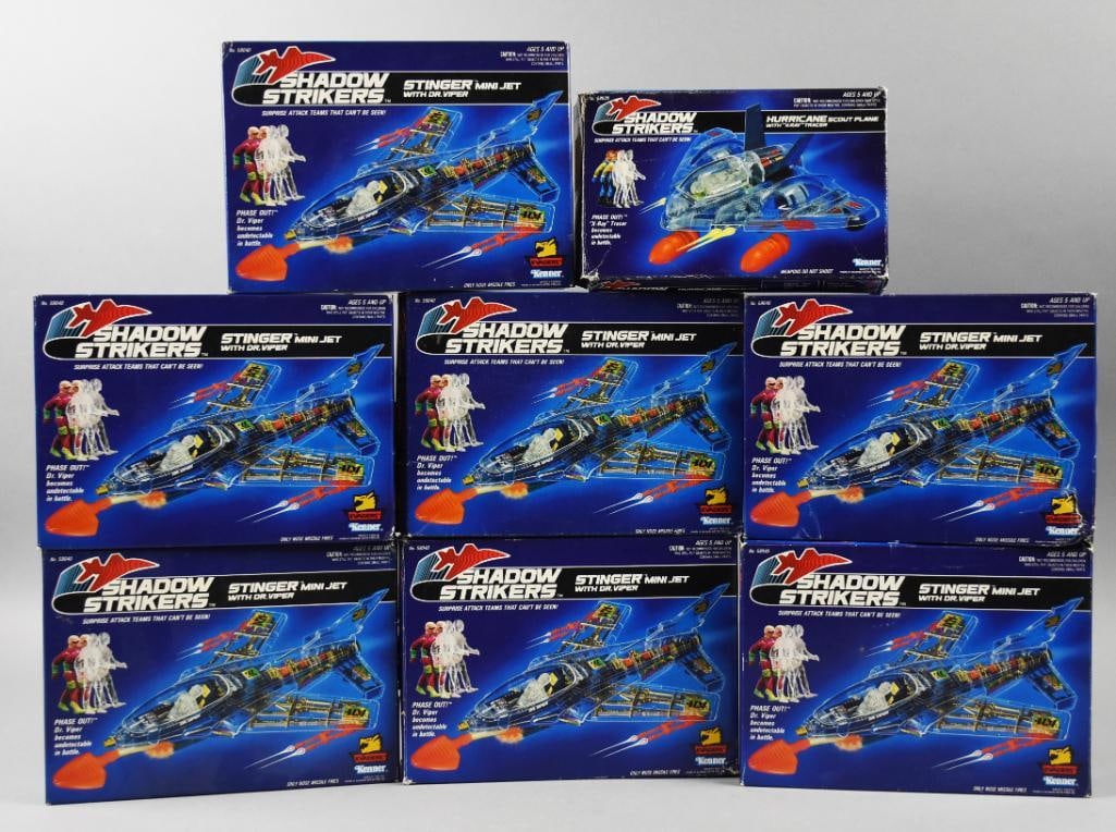 (8) 1990 Kenner-Tonka Shadow Striker Stinger Mini Jet-MIB-NOS: 1990 Kenner-Tonka Shadow Striker Stinger Mini Jet-MIB-NOS. Single owner collection from the largest toy collector on the west coast.
