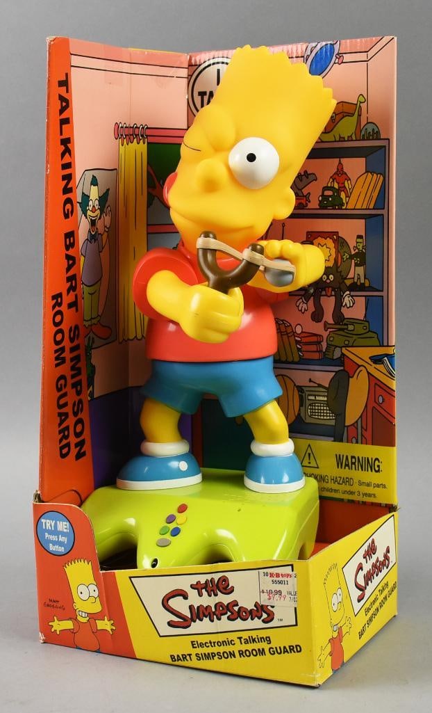 2001 Planet Toys Talking Bart Room Guard-MIB-NOS: 2001 Planet Toys Talking Bart Room Guard-MIB-NOS.