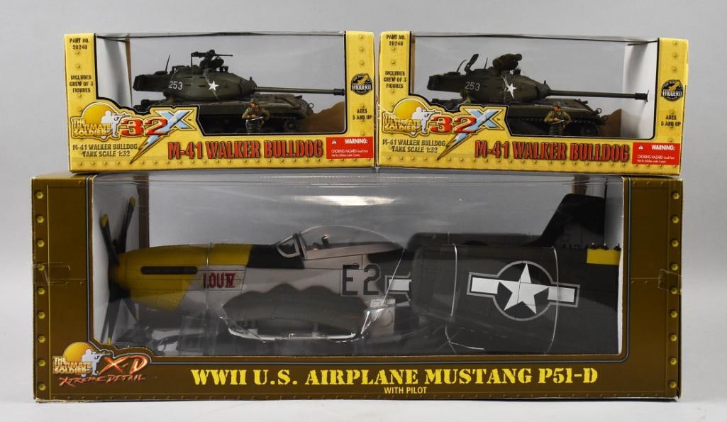 (3) 21st C Ultimate Soldier Tanks & Fighter Plane-MIB-NOS (1 of 3)