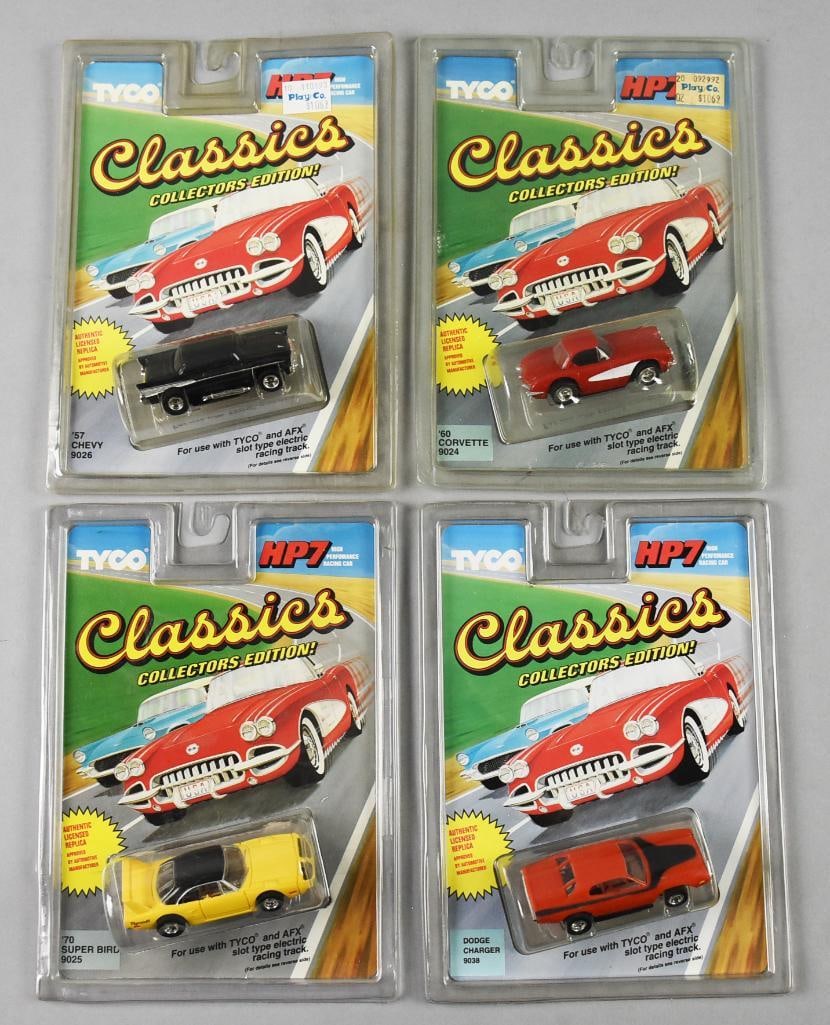 (4) 1992 Tyco HP7 Classics Slot Cars sollector's Edition-MOC-NOS (1 of 3)