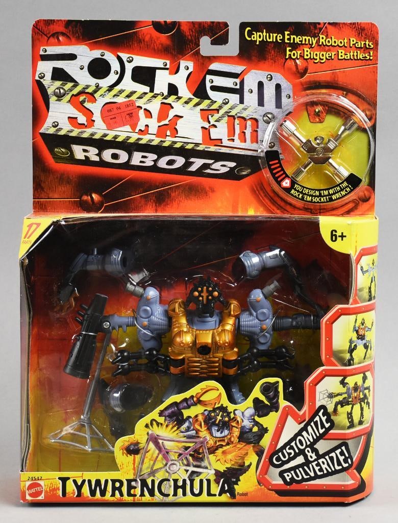 2000 Mattel Rock em Sock em Tywrenchula Robot-MIB-NOS: 2000 Mattel Rock em Sock em Tywrenchula Robot-MIB-NOS. Single owner collection from the largest toy collector on the West Coast.