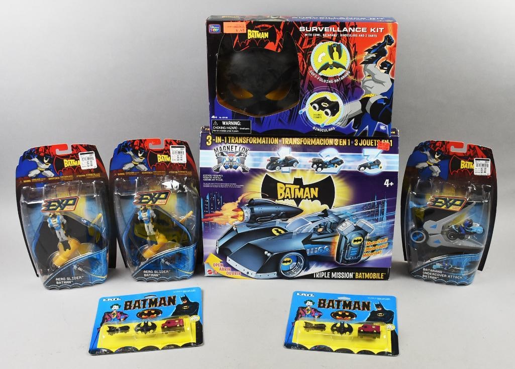 (7) 1989, 2005-06 Batman Action Figs/Play Sets-MIP-NOS (1 of 3)