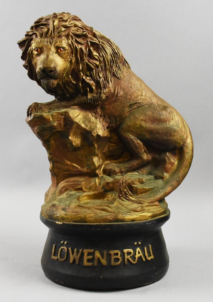 1985 Lowenbrau Beer Bottle Advertising Display (1 of 7)