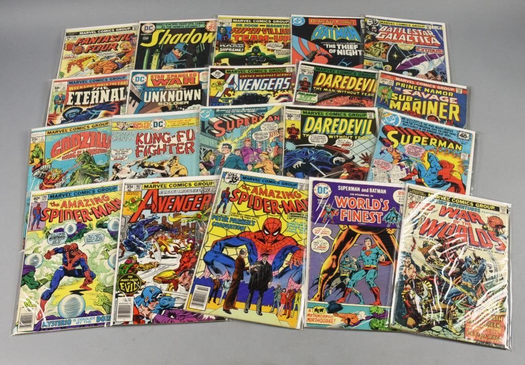 (20) Bronze Age DC and Marvel Comic Book Assortment (1 of 8)