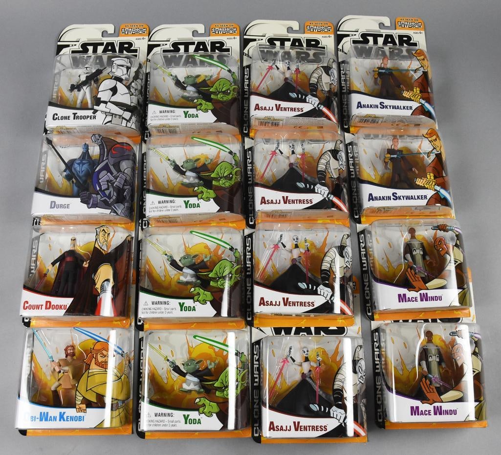 (16) 2003 Hasbro Star Wars/Cartoon Network Action Fig-NOS (1 of 3)