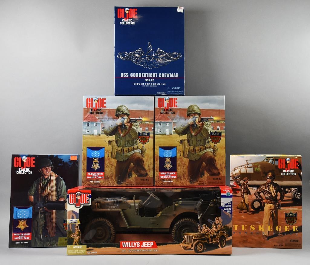 (6) 1990s-2000s Hasbro GI Joe Jeep & Action Figs-MIB-NOS (1 of 5)