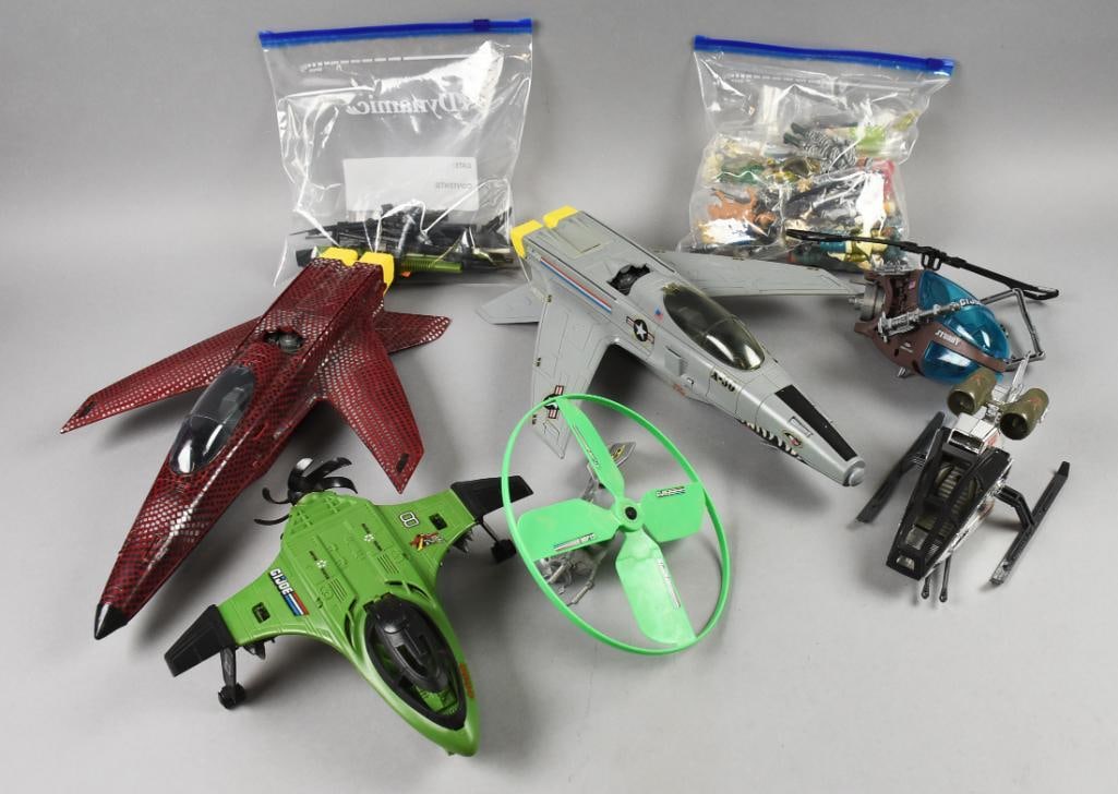1980s Hasbro GI Joe Planes, Gear & Figures-Loose (1 of 5)