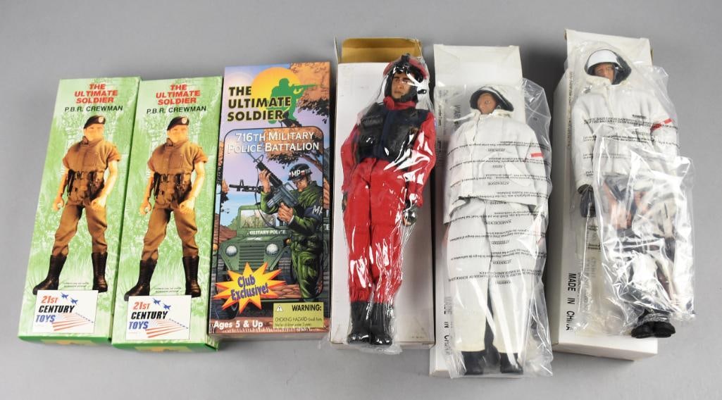 (6) 2000 21st C Toys Ultimate Soldier Action Figures-MIB-NOS (1 of 3)