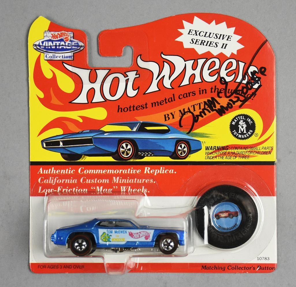 1993 Tom McEwen Signed Mattel Hot Wheels Mongoose-MOC: 1993 Tom McEwen Signed Mattel Hot Wheels Mongoose-MOC. Single owner collection from the largest toy collector on the West Coast.