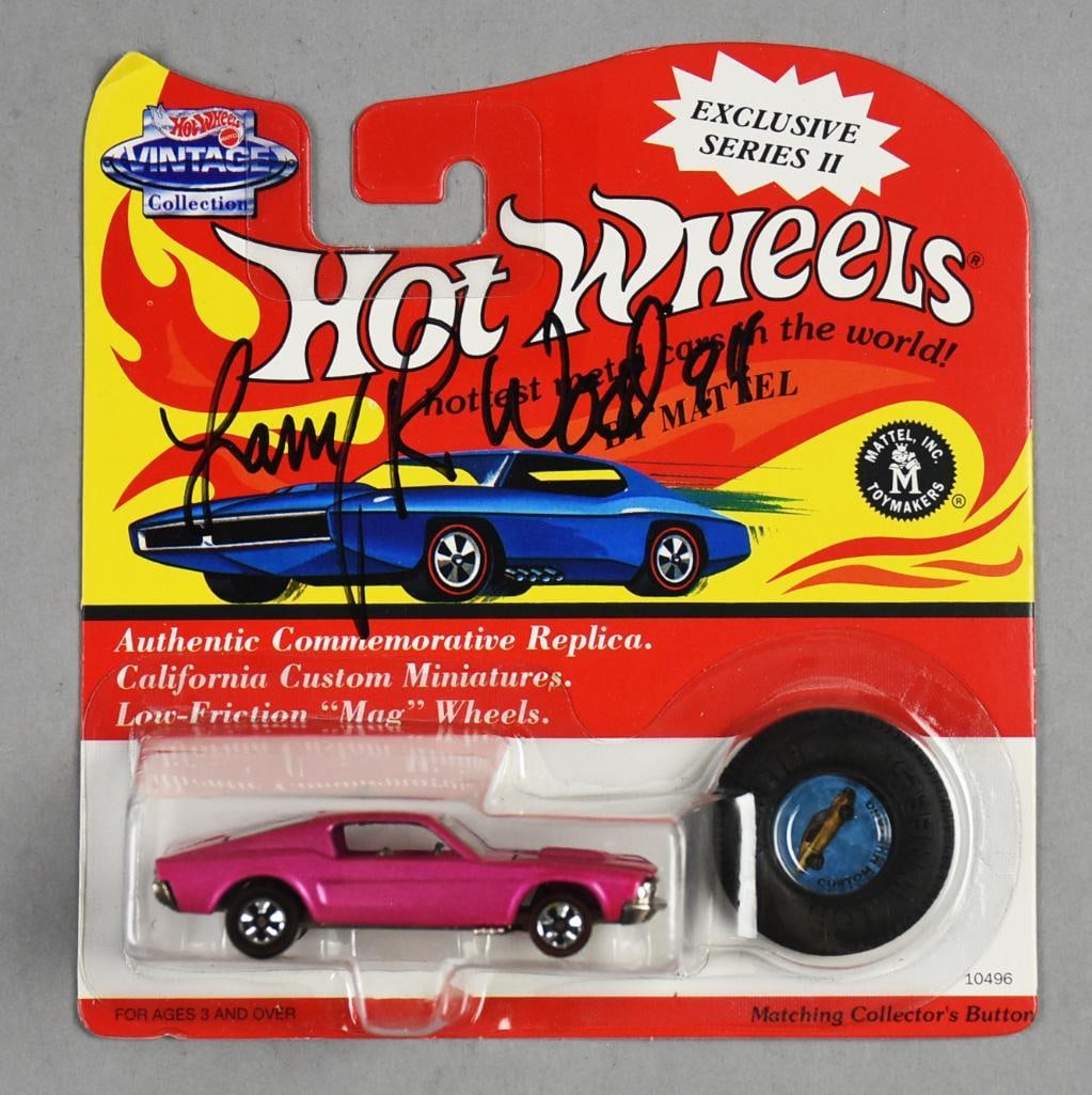 1993 Mattel Hot Wheels Larry Wood Signed Mustang-MOC-NOS (1 of 5)