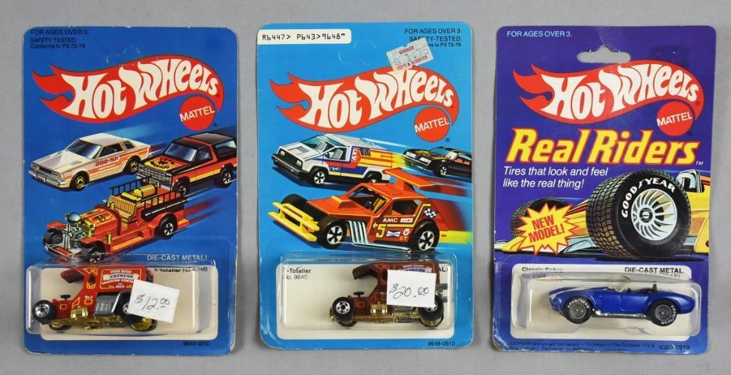 (3) 1979, 81, 82 Mattel Hot Wheels Die-Cast - MOC - NOS (1 of 3)