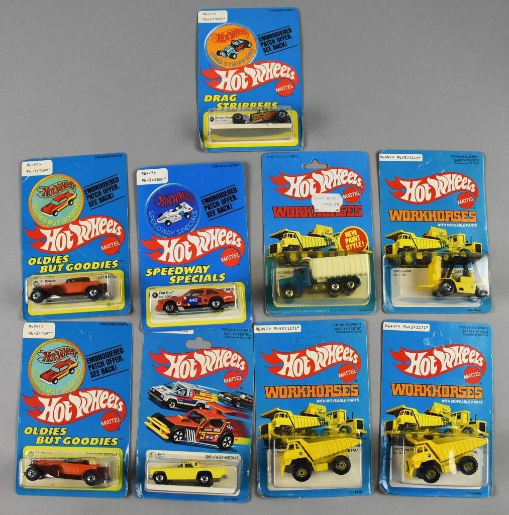 (9) 1977, 79 Mattel Hot Wheels Die-Cast Asst.-MOC-NOS (1 of 4)