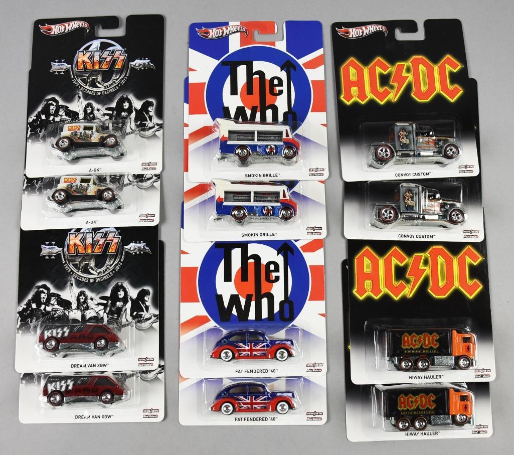 (12) 2013 Mattel Hot Wheels Rock Star Die-Cast-MOC-NOS (1 of 2)