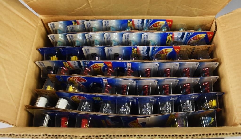 (153) Mattel Hot Wheels Blue Card Asst, Shipping Box-NOS (1 of 5)