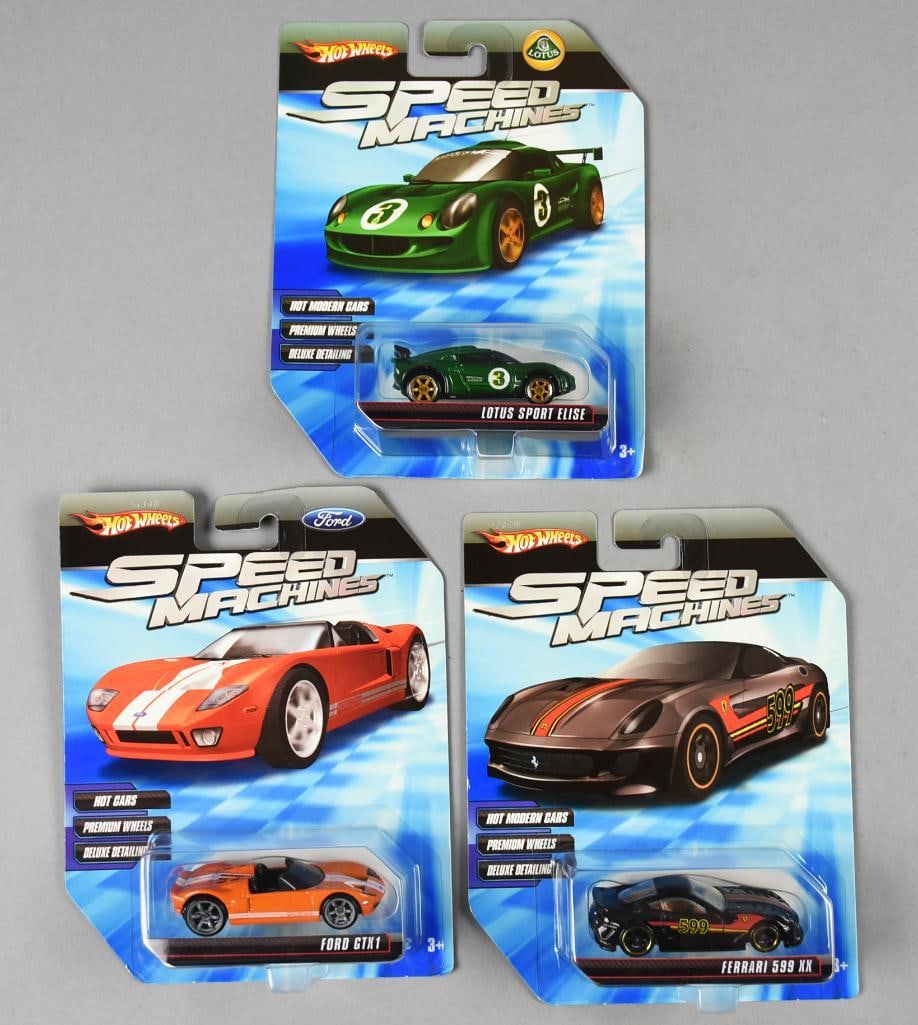 (3) 2009 Mattel Hot Wheels Speed Machines MOC-NOS (1 of 3)