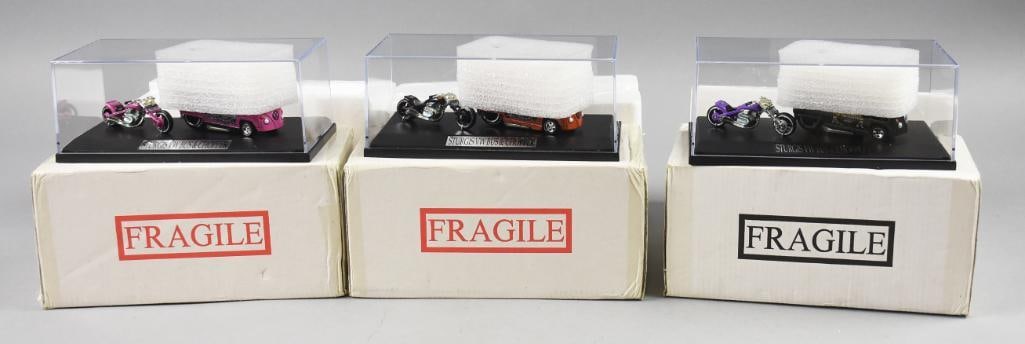 (3) Hot Wheels Liberty Sturgis Ltd. Ed. Drag Buses & Motorcycle (1 of 5)