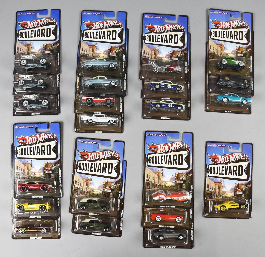 (22) 2011-12 Mattel Hot Wheels Boulevard Die-Cast-MOC-NOS (1 of 6)