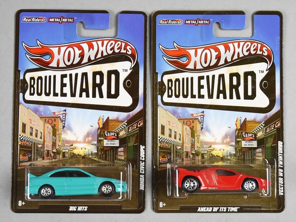 (2) 2011 Mattel Hot Wheels Boulevard Die-Cast-MOC-NOS (1 of 3)