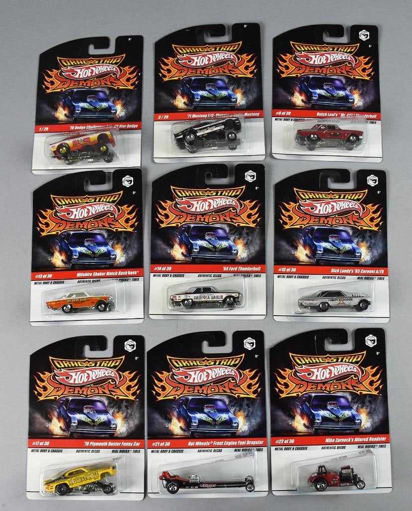 (9) 2008-09 2008 Mattel Hot Wheels Drag Strip Demons-MOC-NOS (1 of 3)