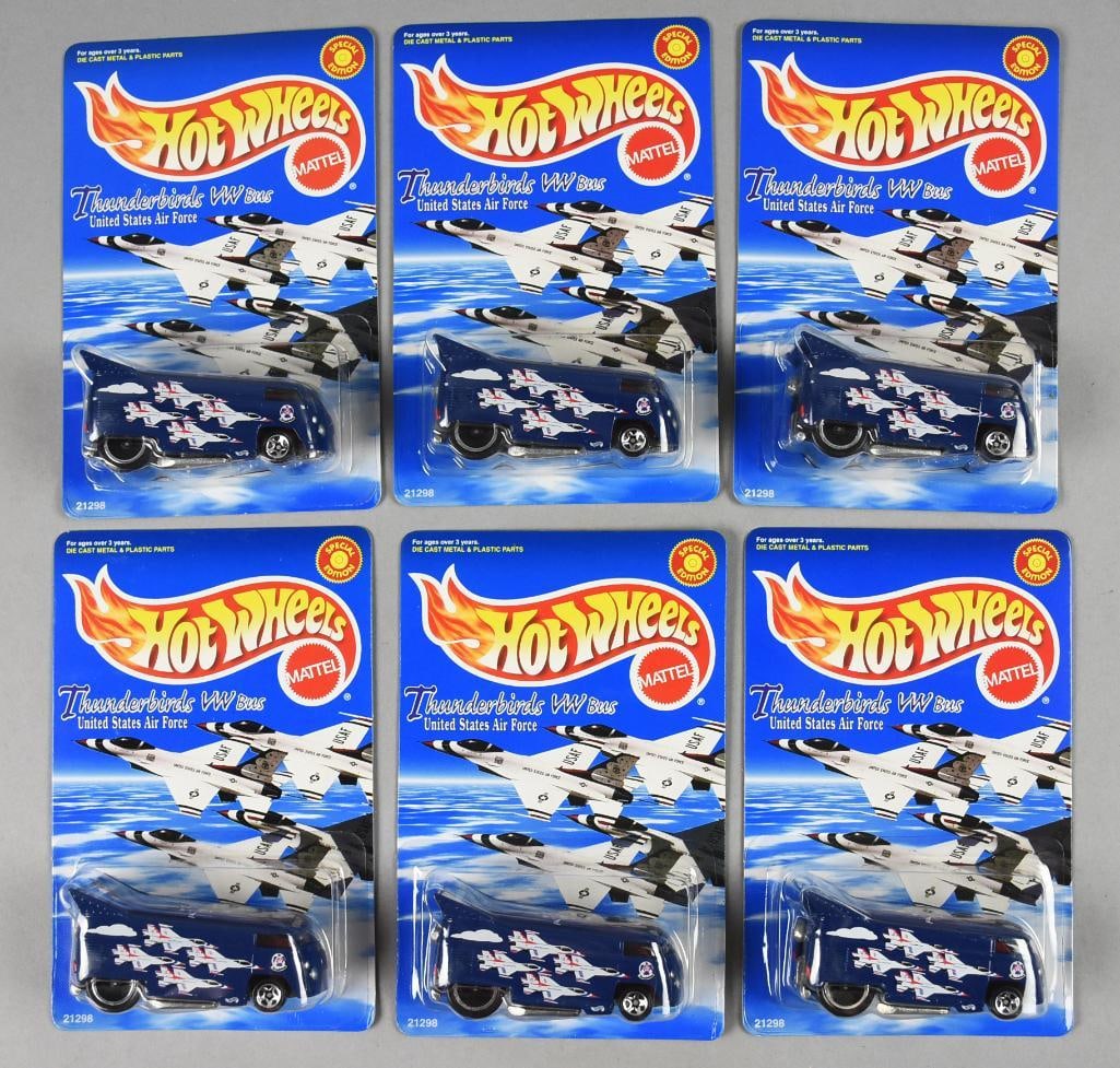 (6) 1998 Mattel Hot Wheels Thunderbirds VW Bus - MOC-NOS (1 of 3)