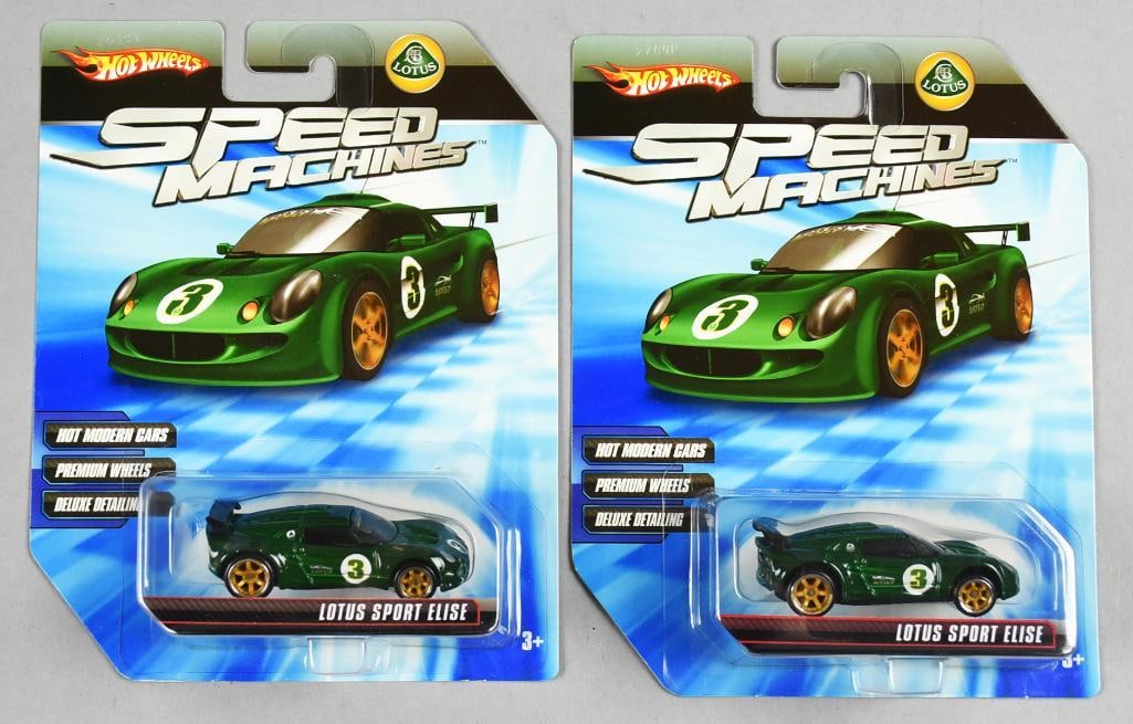(2) 2009 Hot Wheels Speed Machines Lotus Sport Elise-MOC-NOS (1 of 4)