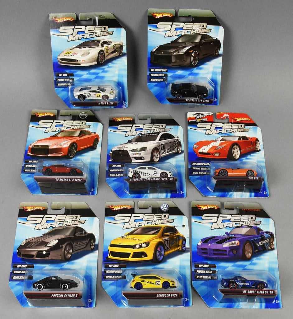 (8) 2009 Mattel Hot Wheels Speed Machines-MOC-NOS (1 of 3)