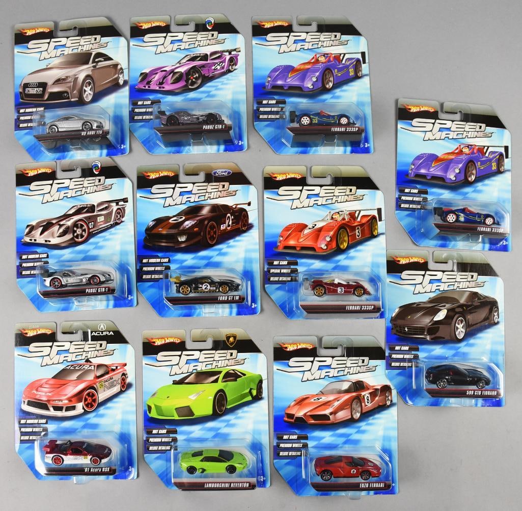(11) 2009 Mattel Hot Wheels Speed Machines-MOC-NOS (1 of 3)