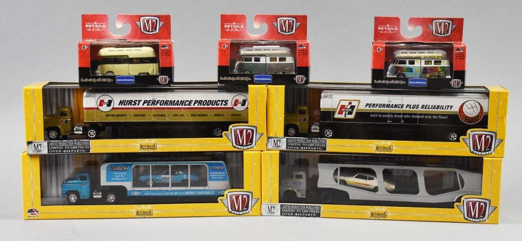 (7) 2000s M2 Machines VW Buses/Auto Haulers-MIP-NOS (1 of 2)