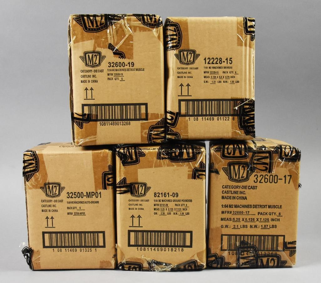 (5) Cases M2 Machines in Factory Sealed Shipping Boxes-NOS (1 of 3)