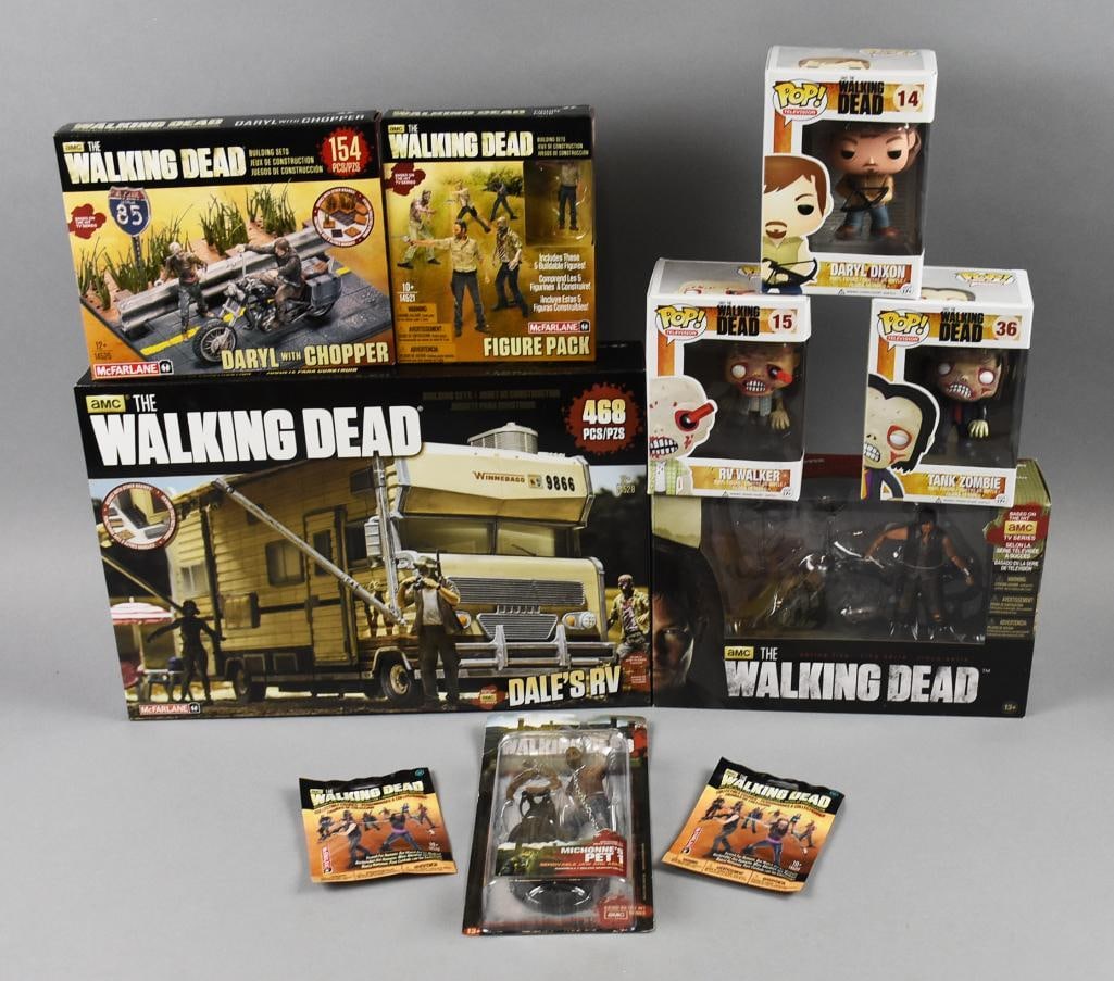 (10) Walking Dead  2000s McFarlane/Funko Pop - MIP-NOS (1 of 4)