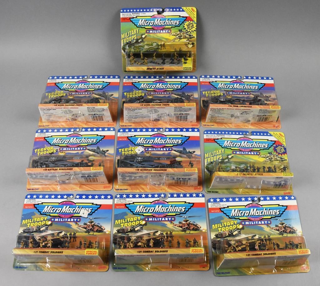 (10) 1993-94 Galoob Micro Machines Military Troops-MOC-NOS (1 of 3)