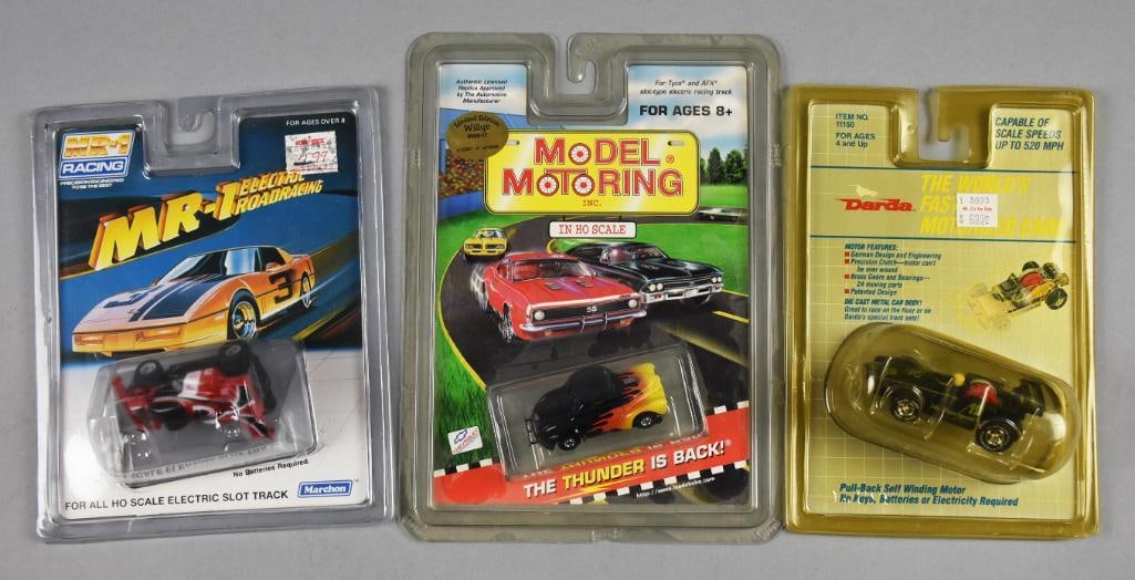 (3) 1990s Assorted Manufacturers Slot Cars - MOC -NOS (1 of 2)
