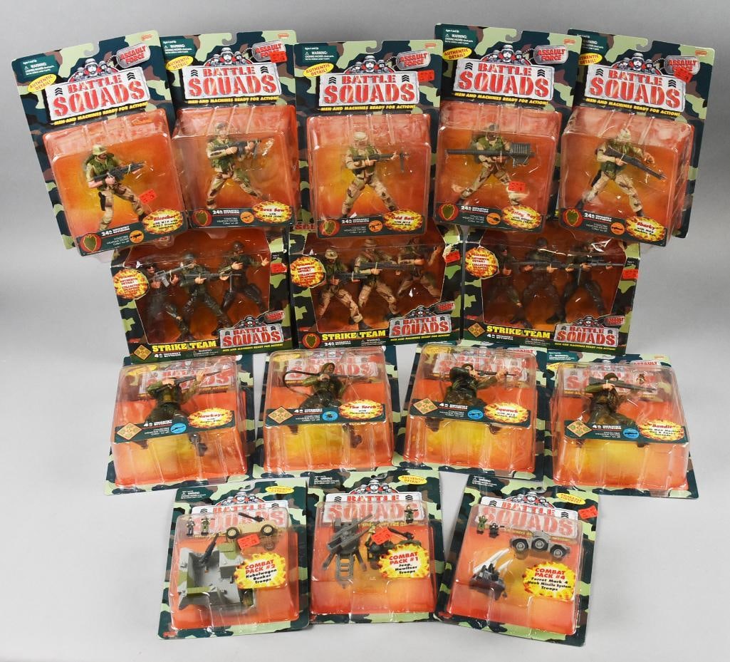 (15) 1998Battle Squads  Galoob Action Figures-MOC-NOS (1 of 2)