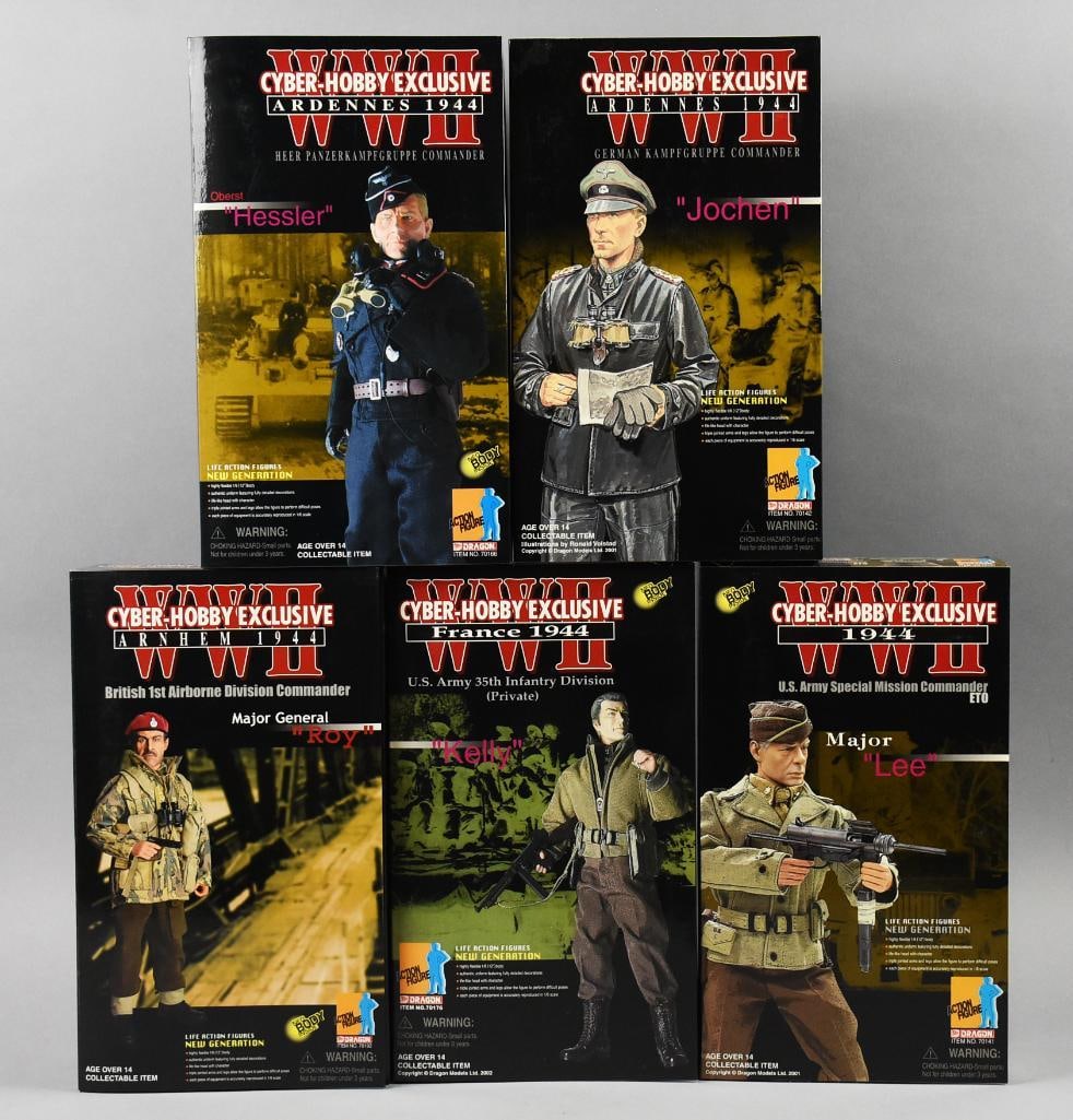 (5) 2001-02 Dragon Models WWII Action Figures-MIB-NOS (1 of 3)