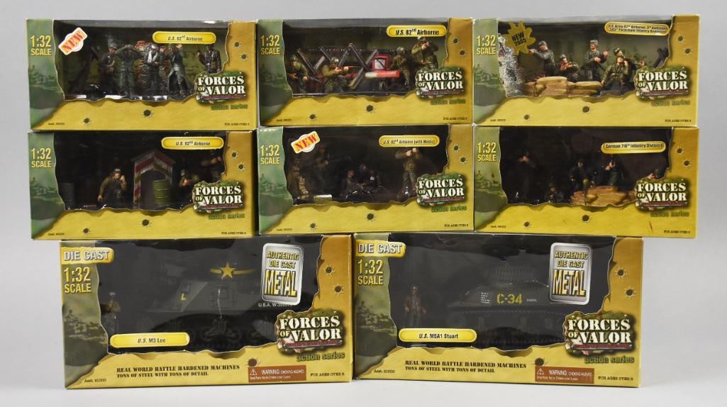 (8) 2000s Unimax Forces of Valor Soldiers & Tanks-MIB-NOS (1 of 2)