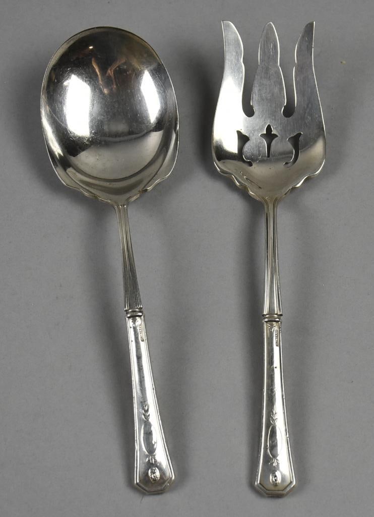 1914 Sterling Silver Salad Serving Set - 142 gr. (1 of 6)