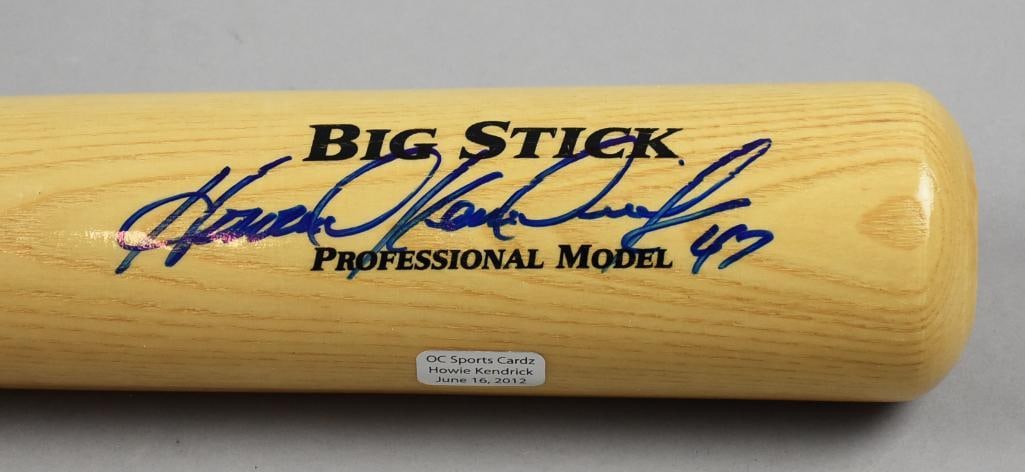 Retired MLB Player Howie Kendrick Signed Bat w/ COA (1 of 4)