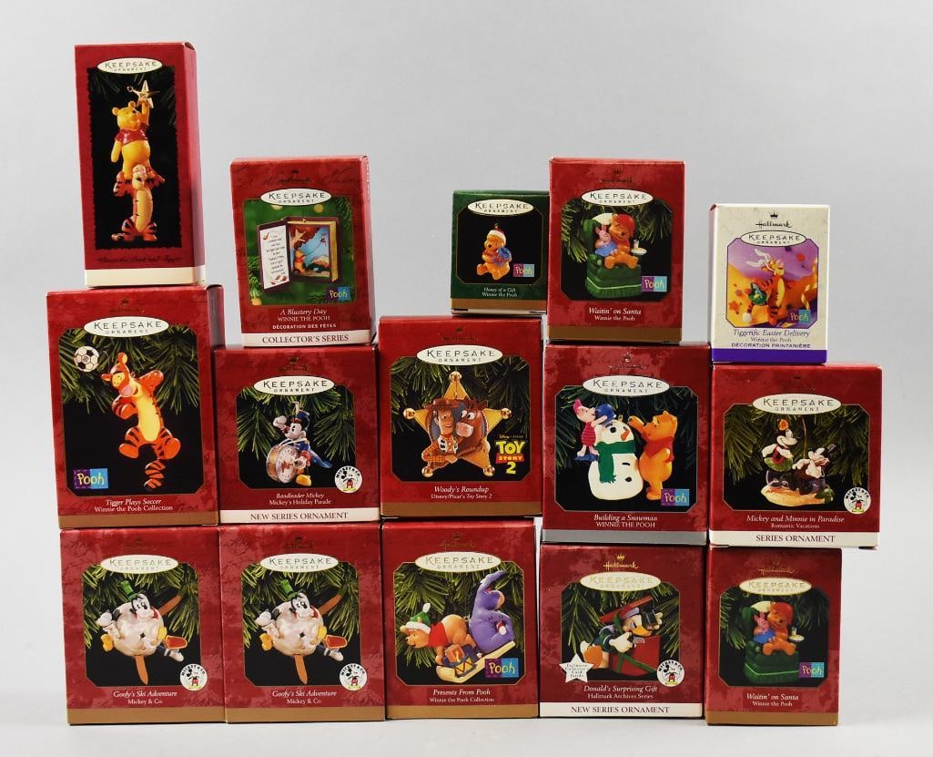 (15) Hallmark Keepsake Winnie the Pooh PLUS Ornaments-MIB (1 of 2)