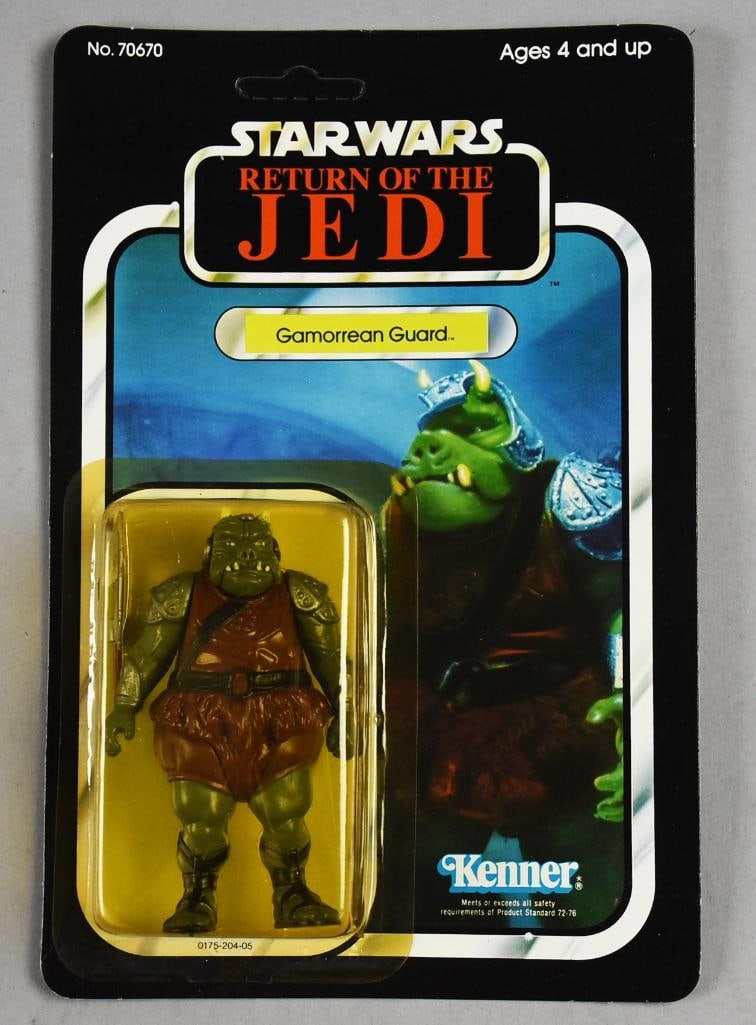 1983 Star Wars Gammorean Guard ROTJ 77 Back-Unpunched-NOS: Lot is a 1983 Kenner Star Wars Gammorean Guard Return Of The Jedi 77 Back-Unpunched-NOS. Single owner collection from the largest toy collector on the West Coast.