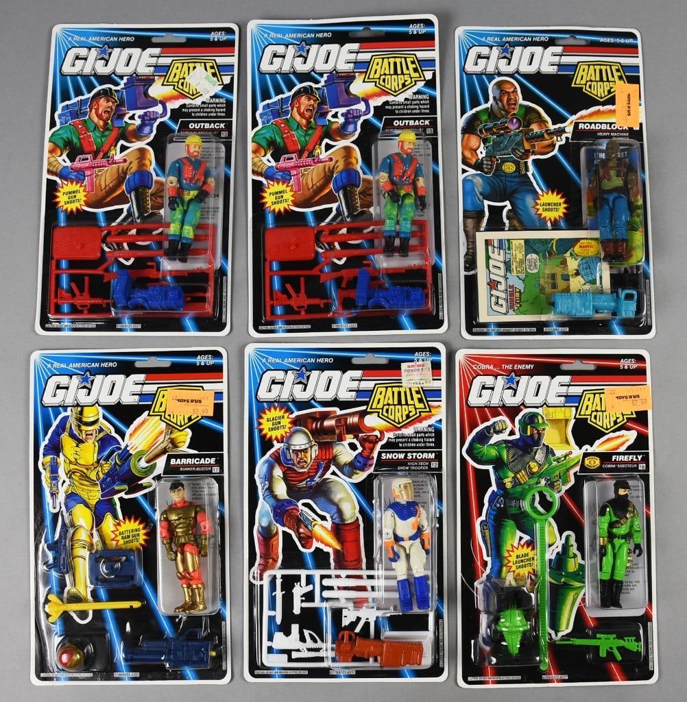 (6) 1992 Hasbro GI Joe Battle Corps Action Figures-MOC-NOS (1 of 2)